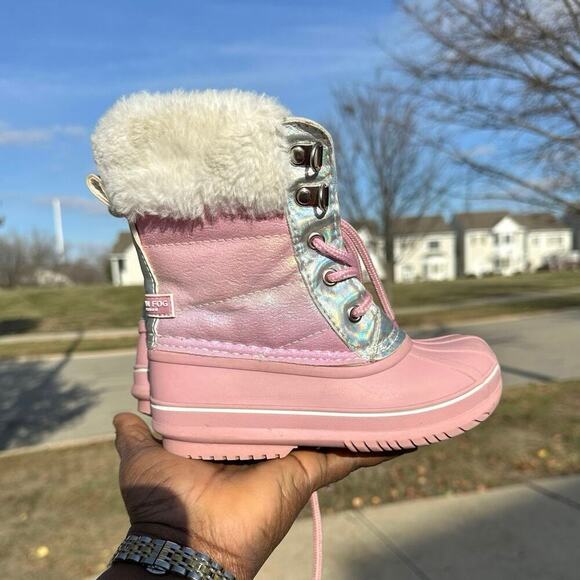 LONDON FOG Girls Bell Court Cold Weather Warm Lined Snow Boots‎ Size 10 - Picture 8 of 11